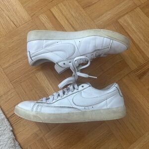 Nike Blazer Low All-White Sneakers - Women’s 8.5 (Unisex)